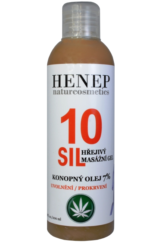 10SIL HŘEJIVÝ masážní  gel 200ml